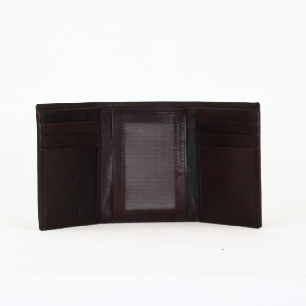 Geldbörse aus dunkelbraunem Nappaleder